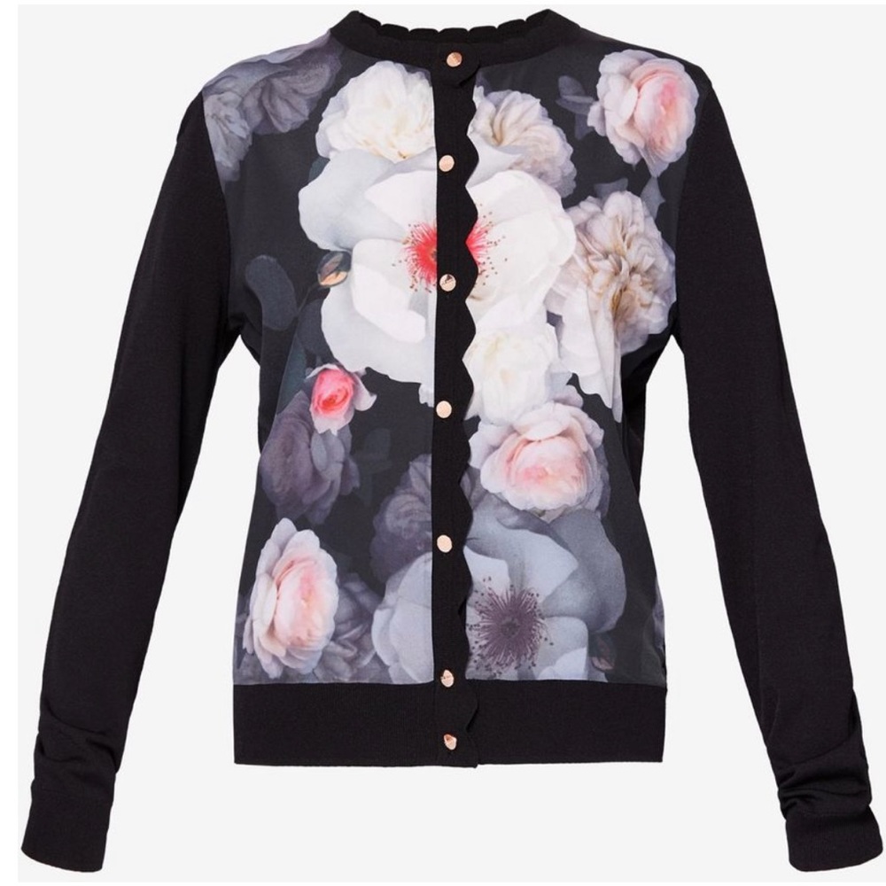 Ted Baker cardigan floral 🌺_Size 2. 
Condition : As New